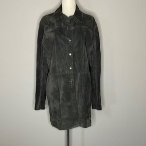 CHICO’s fudge color suede thin coat